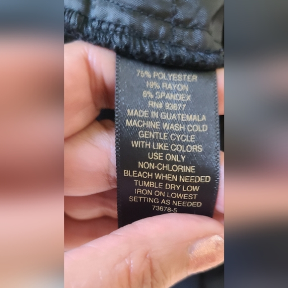 Worthington Perfect Black Trouser Size 4 - Picture 4 of 4